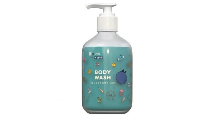 Hiskin For Kids Body Wash Blueberry Jam, 400ml