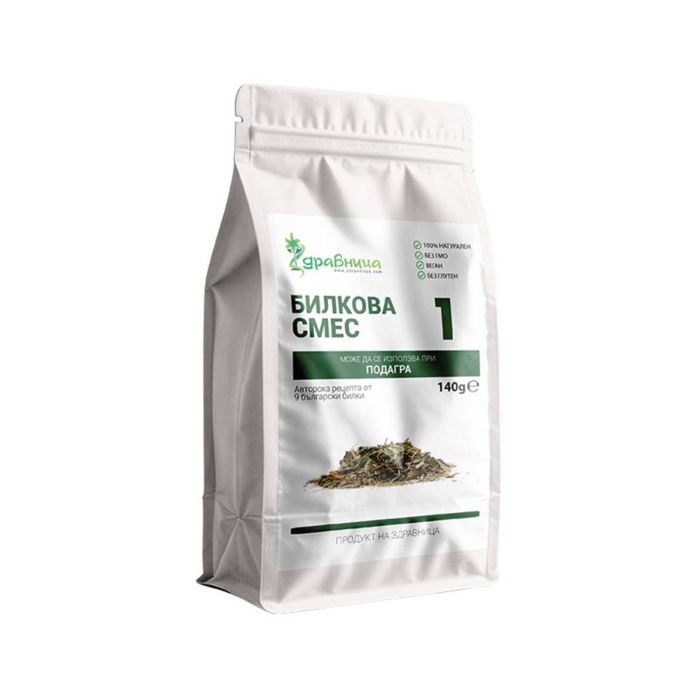 Herbal Mixture №1 For Gout Support, 140 g, Zdravnitza