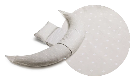 Nuvita DreamWizard Memory 3D Nursing and Pregnancy Pillow (Beige Nordic)