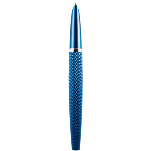 Diplomat Fountain pen "Viper" blue guilloche F/M