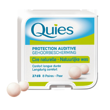 Quies Protections Auditive Wax, Ear Plugs, 8