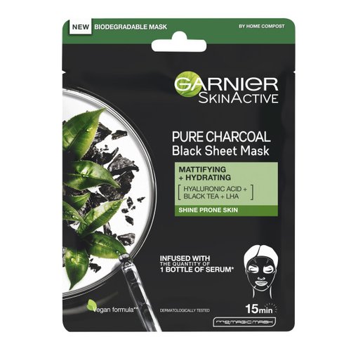 Garnier Skin Act Charcoal Tiss Mask