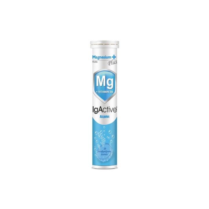 Igactive Magnesium Plus Vitamin B6 20 Effervescent Tablets