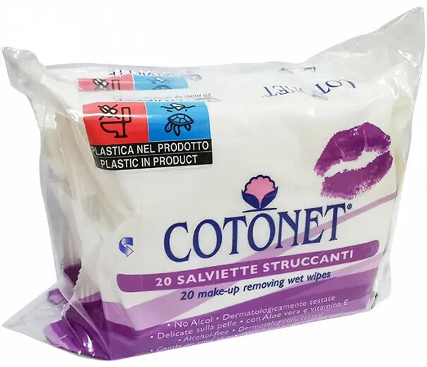Cotonet Duo Make-Up Removing Wipes 20X2 Pieces