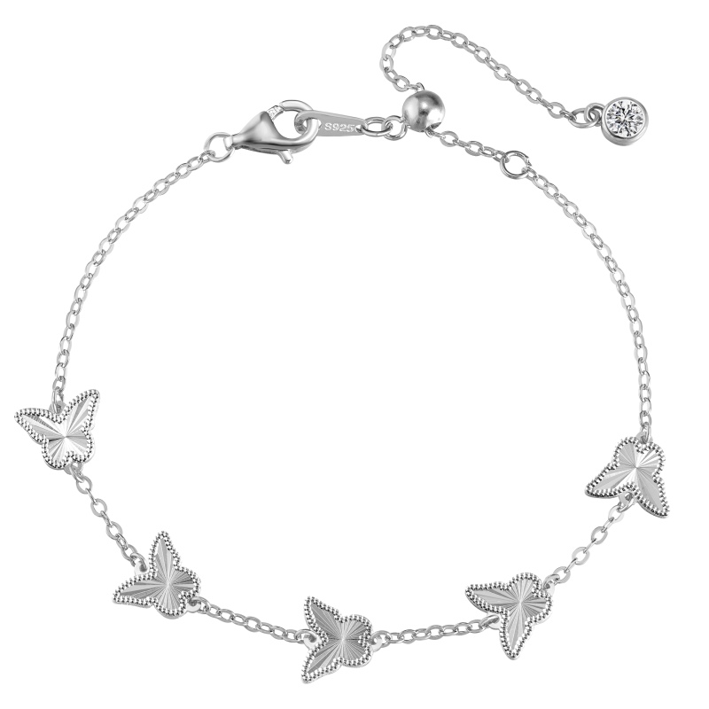 Butterflies in white gold