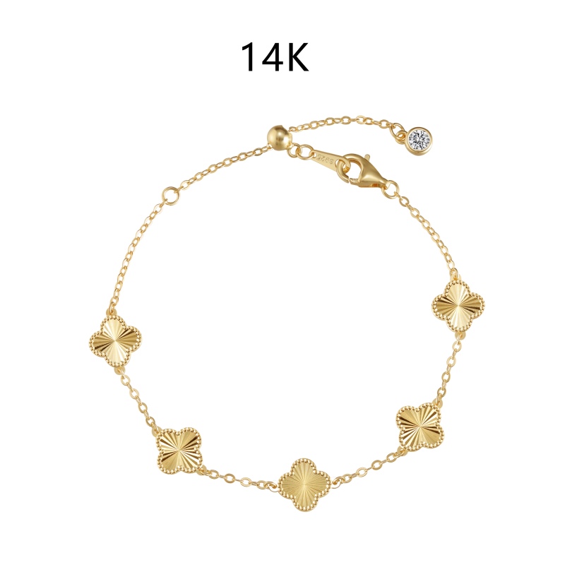 Clover bracelet 14 k