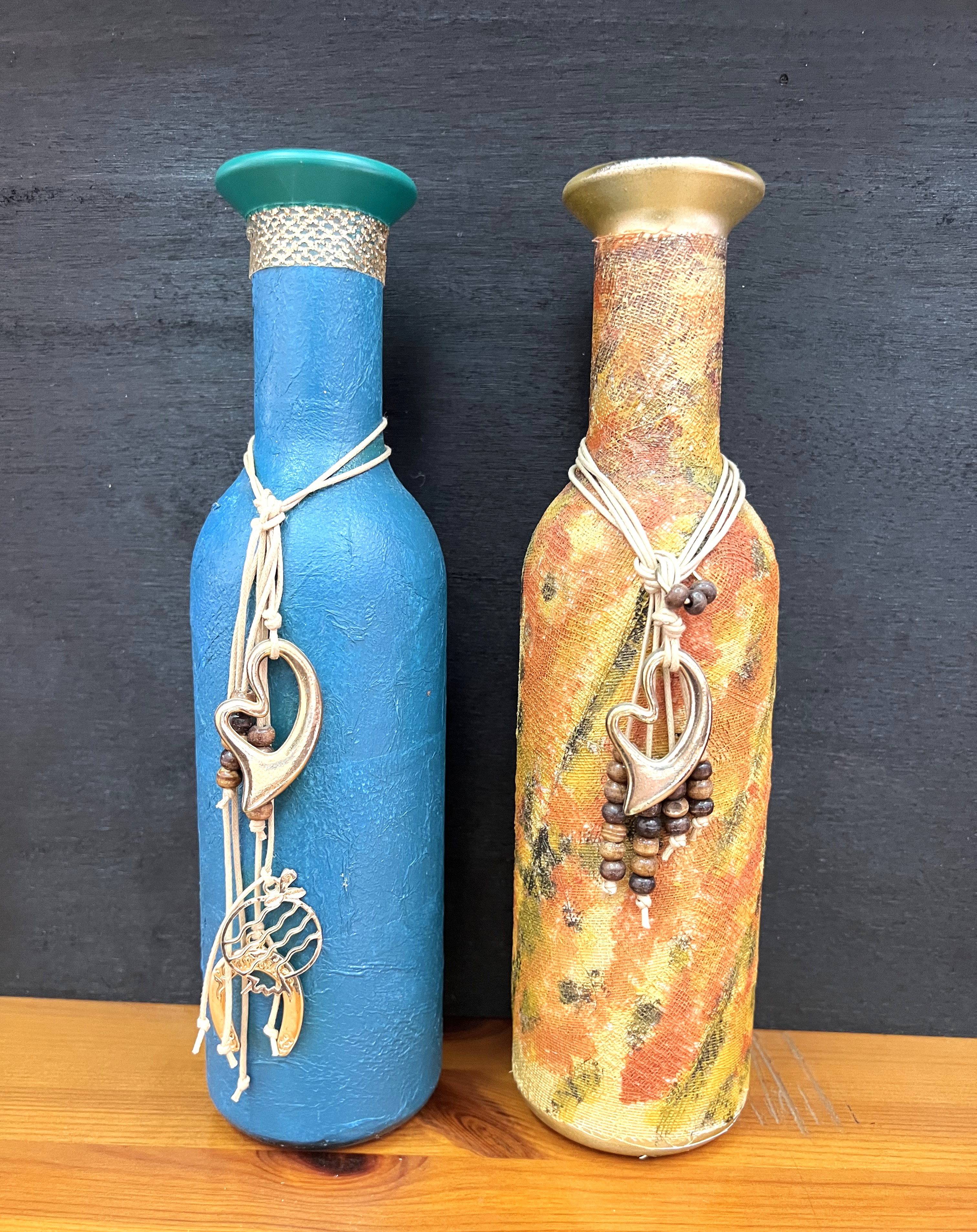 BOTTLE ART. Code 5. Set of 2. HALF PRICE!