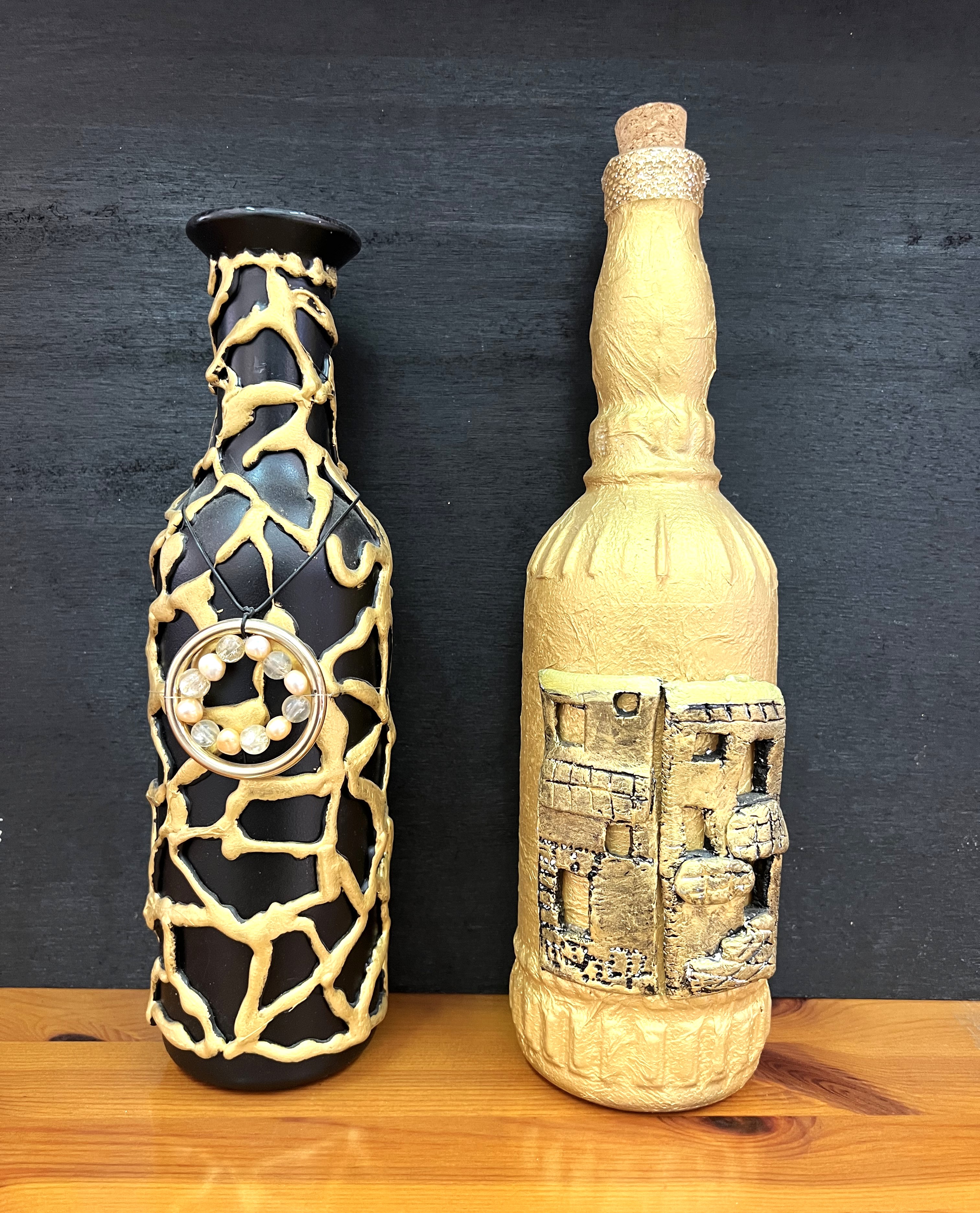 BOTTLE ART. Code 6. Set of 2. HALF PRICE!
