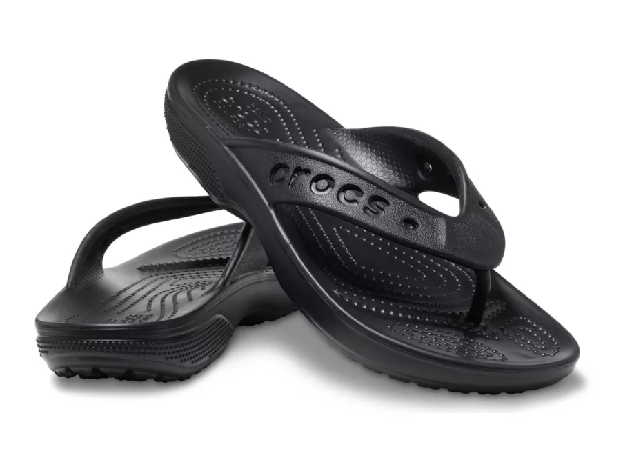 Crocs Adult Baya II Flip Flop Sandals Black M8/W10 (EU 41-42)