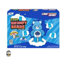 WARHEADS SOUR GRUMPY BEARS 99G