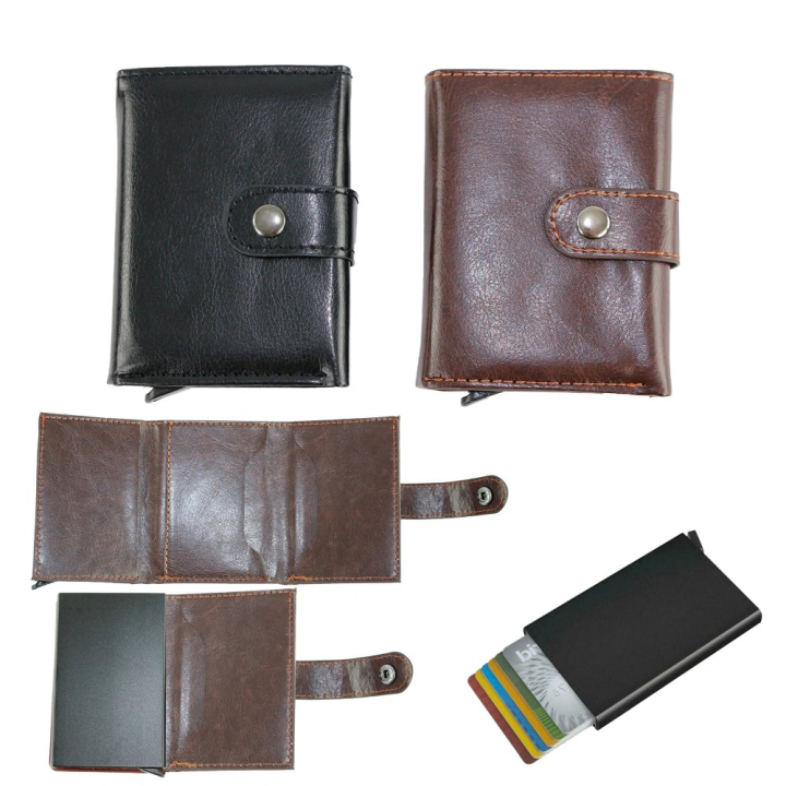 Card and cash wallet (brown)