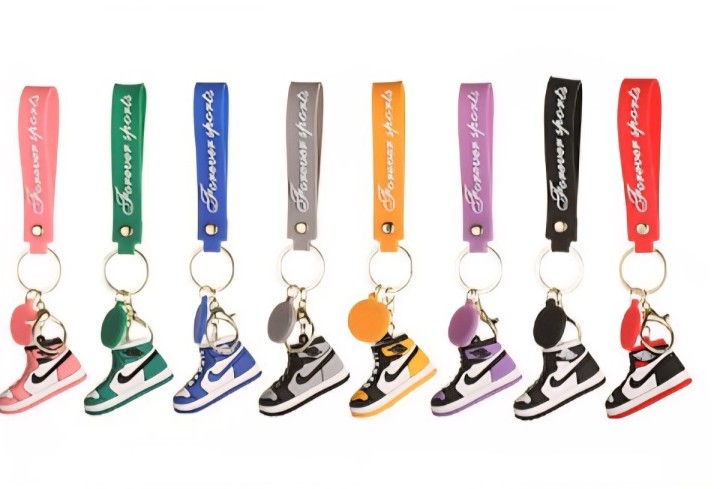 Nike keyring grey