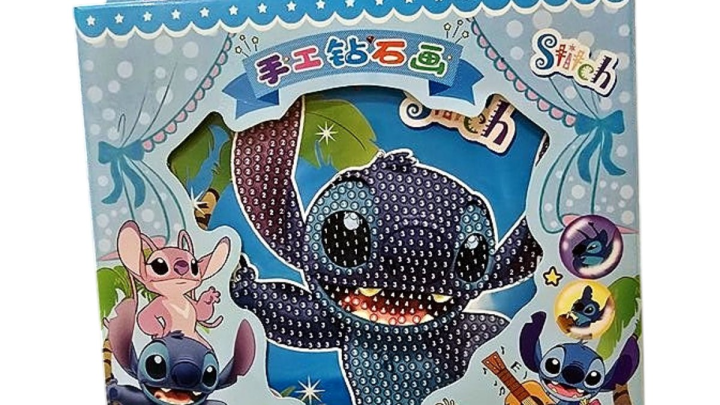 Stitch diamond dots Blue