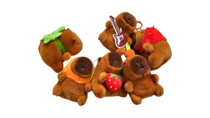 Cabybara soft keyring (random pick)