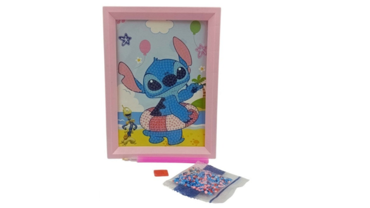 Stitch diamond dots pink