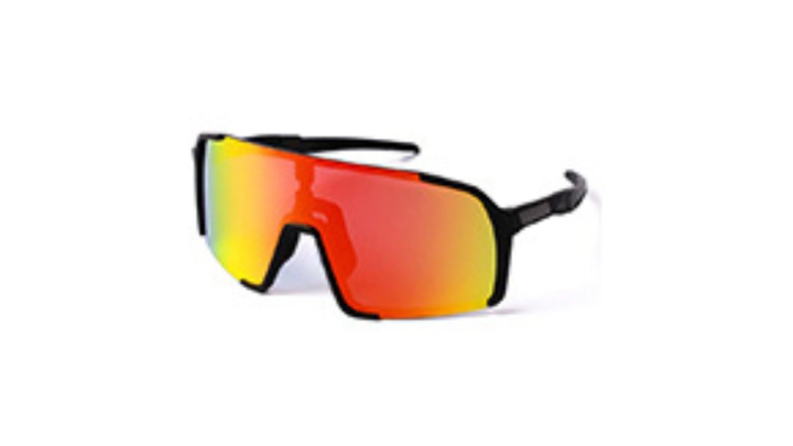 Black with mirror lens sunglasses