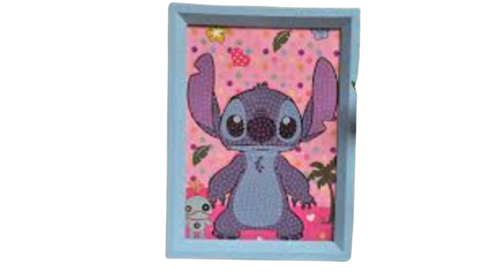 Stitch diamond dots blue
