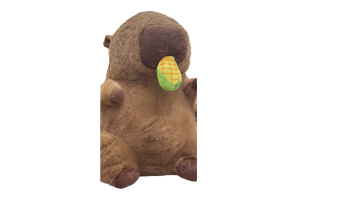 Cabybara with corn 45cm