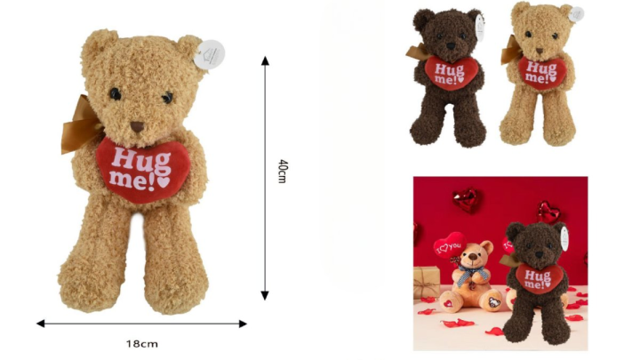 Teddy bear Hug me Colour Brown