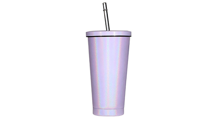 Double wall stainless steel tumbler 500ml PURPLE SPARKLING