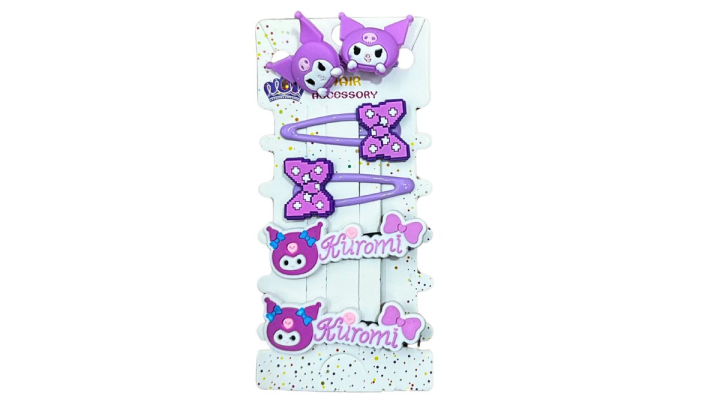 Kuromi hair clip set no5