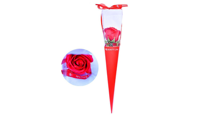 Single rose in a box (soap rose)