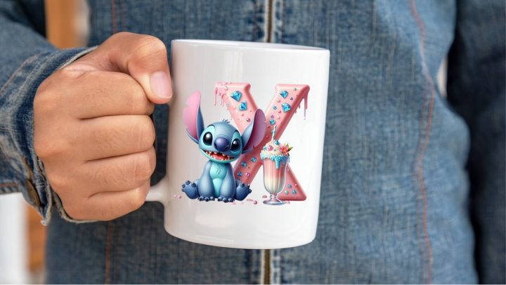 Coffee Mug Stitch Initial X 300ml