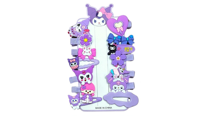 Kuromi hair clip set no1
