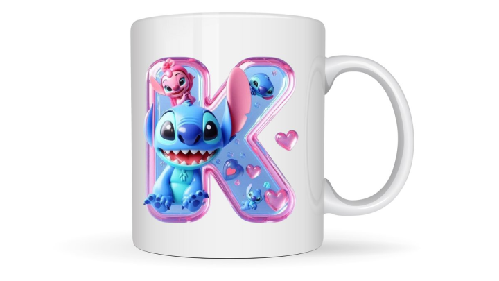 Coffee Μug Stitch Ιnitial K 300ml