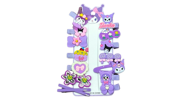 Kuromi hair clip set no2