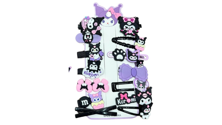 Kuromi hair clip set no3