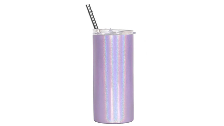 Skinny Tumbler stainless steel, double wall 500ml PURPLE SPARKLING