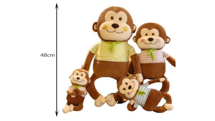 Monkey 48cm with green t shirt