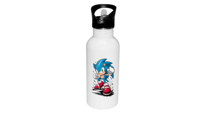 Sonic water bottle with straw 600ml