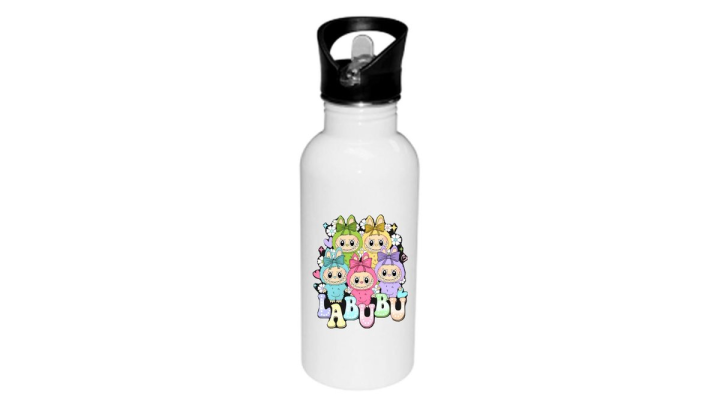 Labubu water bottle 600ml