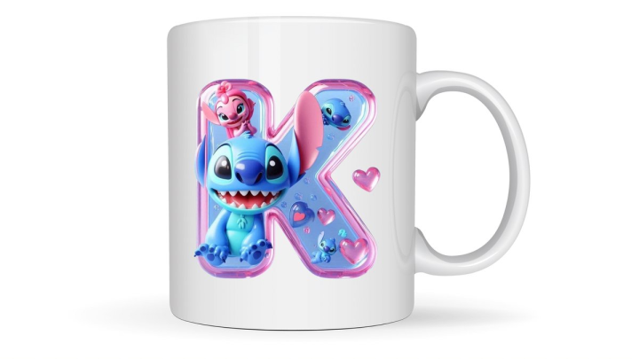 Coffee Mug Stitch Initial K 300ml