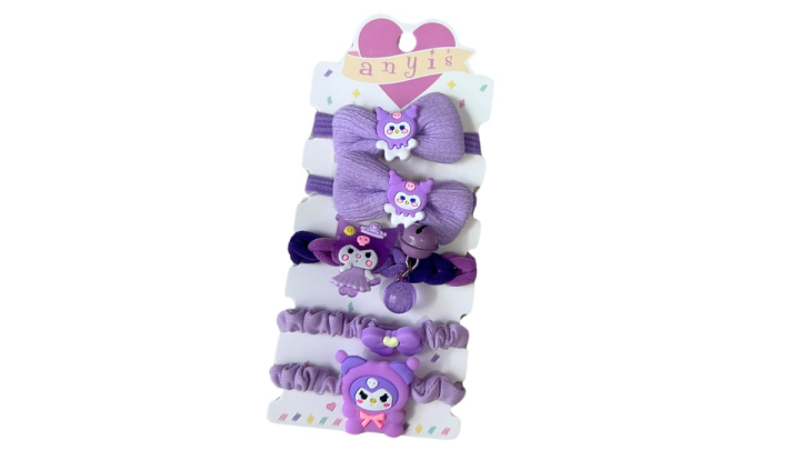 Kuromi set of elastic hair accessories no2