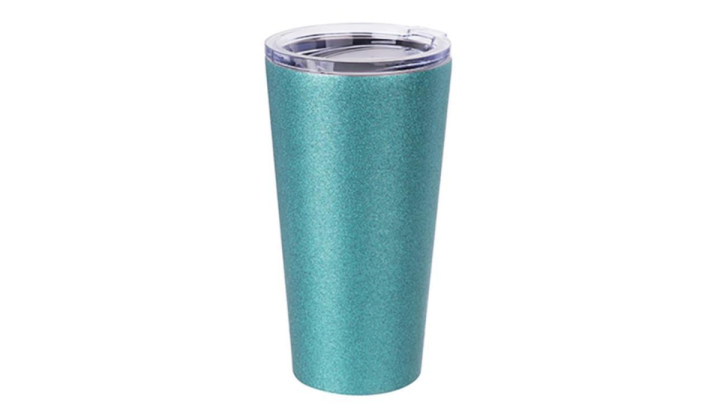 Tumbler 500ml Blue glitter