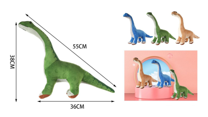 Blue dinosaur 38cm
