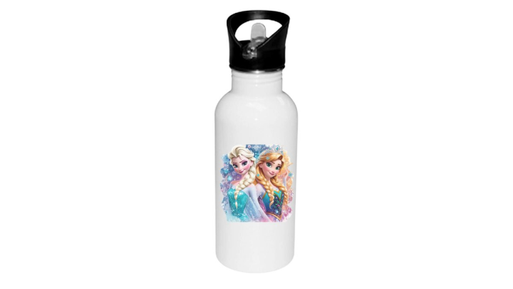 Frozen water bottle with straw 600ml