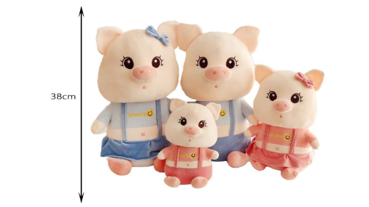 Pink pig 38cm