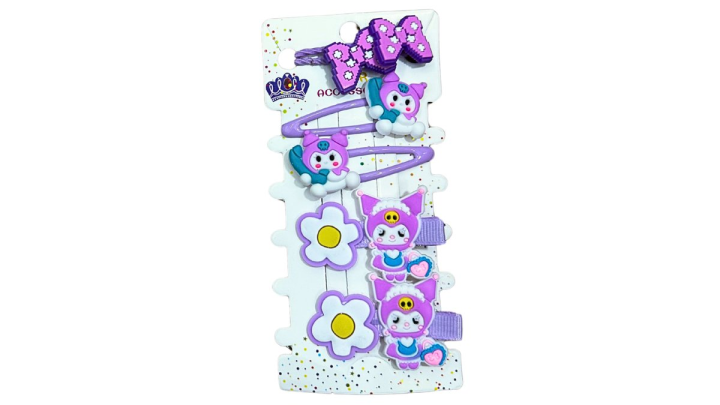Kuromi hair clip set no6