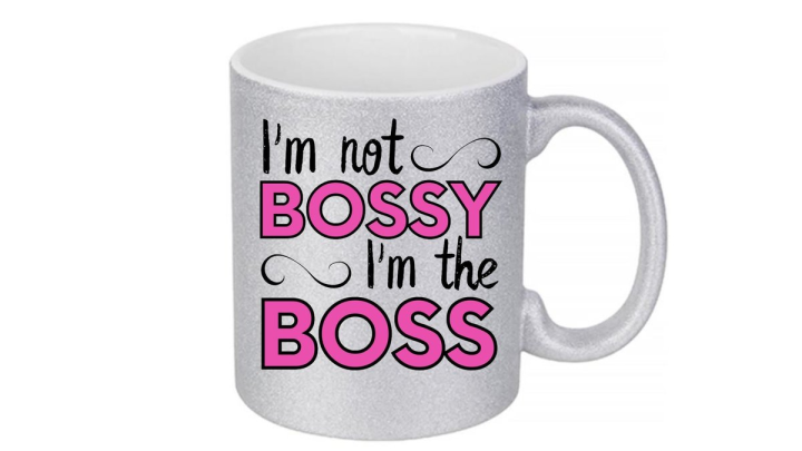 Silver Glitter Coffee Mug 300ml