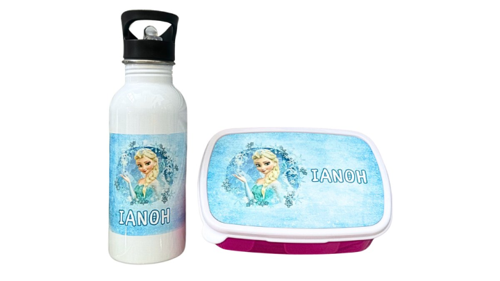 Water bottle 600ml and lunch box Frozen