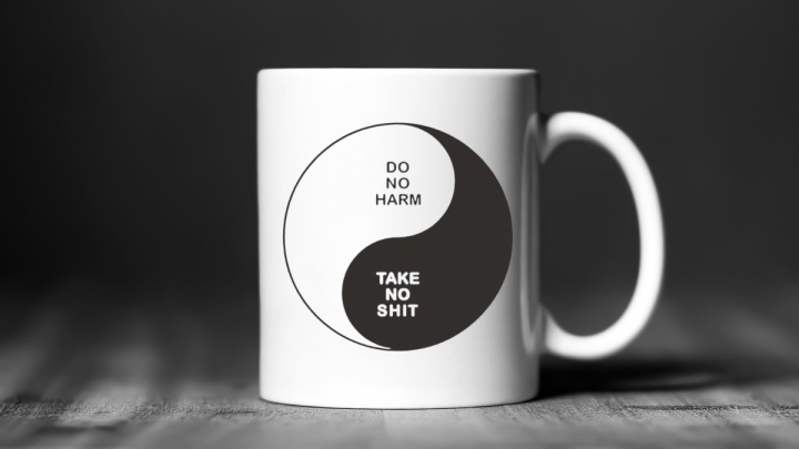 Coffee mug Ying Yang 300ml