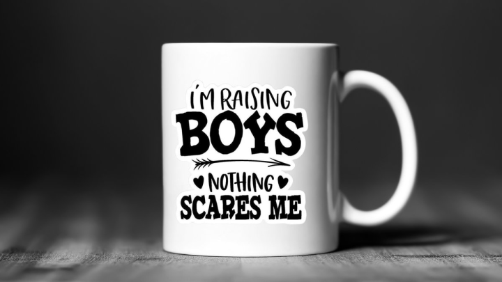 Coffee Mug I'm Rasing Boys Nothing Scares Me 300ml