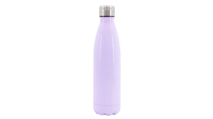 Purple stainless steel water bottle 500ml