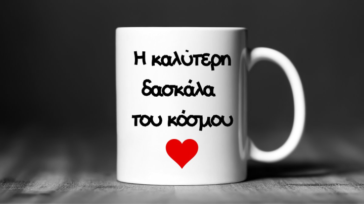 Coffee Mug Η Καλύτερη Δασκάλα του Κόσμου 300ml