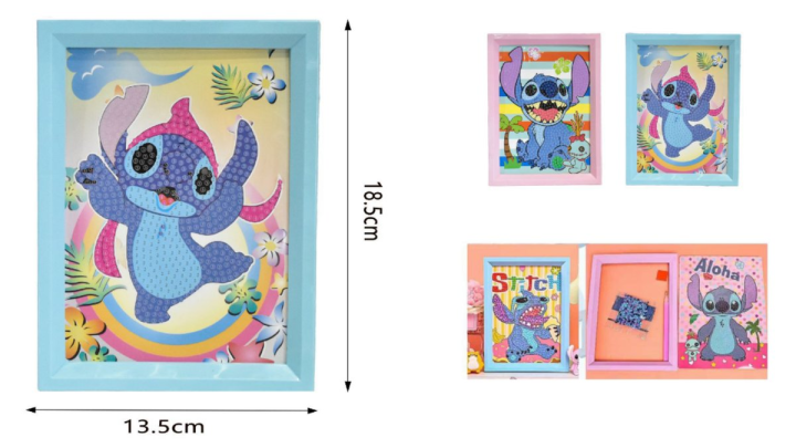 Stitch diamond dot with frame