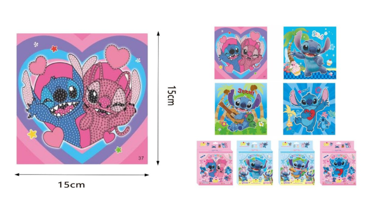Stitch diamond dot with stand